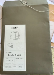 Sewing Pattern from The Modern Sewer Frida Shirt Part cut to Size 16 - Picture 1 of 7