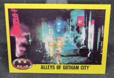 Batman 1989 Topps DC Comics Alleys of Gotham City #211 Michael Keaton