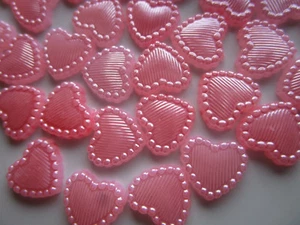 100 Beads 0 3/8in Pink half Beads Round Decorative Pearls Wax Beads Elegante - Picture 1 of 4