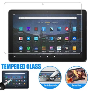 For Amazon Fire HD 10 2023 13th Gen 9H HD Clear Tempered Glass Screen Protector - Picture 1 of 14