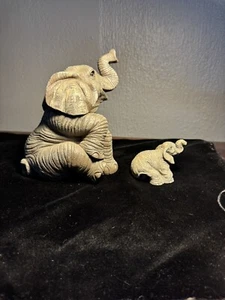 Spieluhr Elefant Figur’s Mutter und Baby - Bild 1 von 6