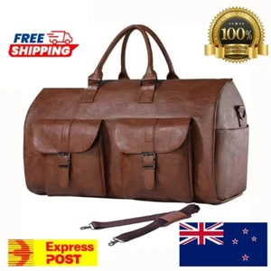 Leather foldable Duffle Bag - Picture 1 of 5