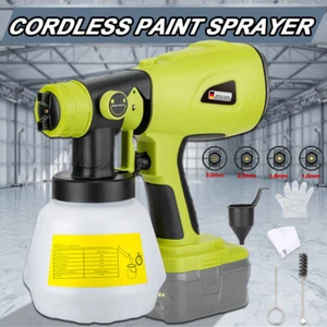 Elektro-Spritzpistole 200W Hochleistungs-Farbspritzgerät für Ryobi 18V Akku NEU - Bild 1 von 17