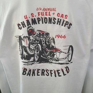 Camiseta Vintage Race US. CAMPEONATOS DE COMBUSTIBLE Y GAS 1966 BAKERSFIELD. - Imagen 1 de 5