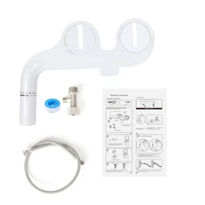 1 Set Doppeldüse Spray Bidet Selbstreinigend Intelligenter Toilettensitz Aufsatz - Bild 1 von 11