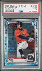 2020 Bowman Chrome Mega Box #BCP61 Jeremy Pena Astros 1st RC PSA 9 MNT #70490842 - Picture 1 of 2