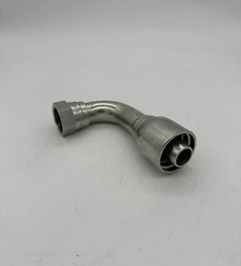 FJX90-16-16 (25) Crimp Fitting 1” Hose & 1” JIC Female Swivel (bite to wire) - Picture 1 of 2