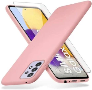 Coque Silicone TPU Rose + Verre Trempe Pour Samsung A72 5G/4G Little Boutik® - Photo 1 sur 3