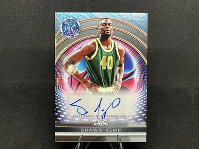 2024-25 Topps Chrome Topps Certified Autograph Issue Card Shawn Kemp #TCAI-SK￼ - Image 1 of 2