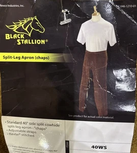 Schweißerschürze Black Stallion 40WS 40" Seitenspalt Rindsleder Spaltbein braun ne - Bild 1 von 10