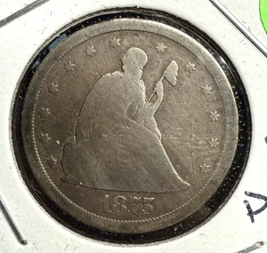 Rare 1875-S 20¢ Coin – Historic Circulated Example - Picture 1 of 8