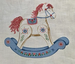 Vintage VIP Cranston Andenken Handwerk Schaukelpferd Schneiden & Nähen Stoff Panel - Bild 1 von 4