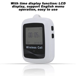 Waiter Calling System Wireless Pagers Watch Receiver 10 Customer Beepers ( HLF - Zdjęcie 1 z 10