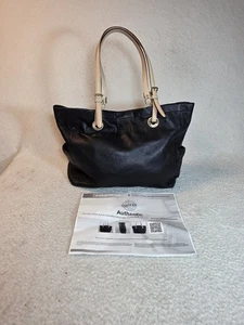 Michael Kors Jet Set East West borsa tote in pelle nera con ciottoli pelle - Foto 1 di 21