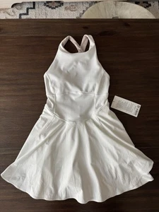 Lululemon Court Crush White Tennis Dress Women’s 4 NWT $138.00 - Picture 1 of 5