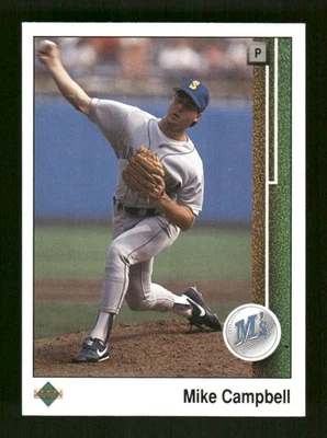 1989 Upper Deck #337 Mike Campbell NM Near Mint Mariners BXCP20 - Image 1 of 2