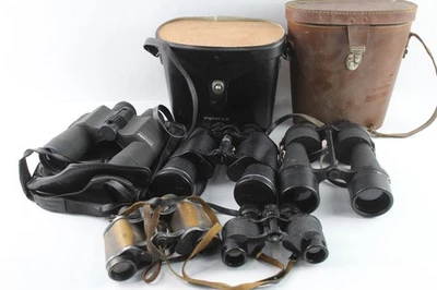 Vintage Binoculars Inc Pentax, Ross London, 6nw, Etc. x 5 - Image 1 of 4