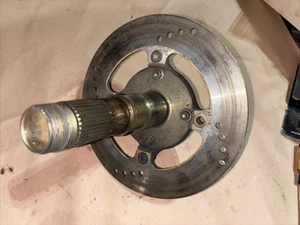 DUCATI 748 916 996 998 REAR WHEEL AXLE SPINDLE SHAFT + BREMBO BRAKE DISC ROTOR - Picture 1 of 9