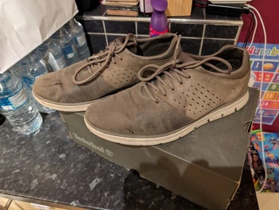 Timberland Bradstreet Oxford Shoes in Nubuck Leather With a White Sole - UK 10.5 - Image 1 of 4