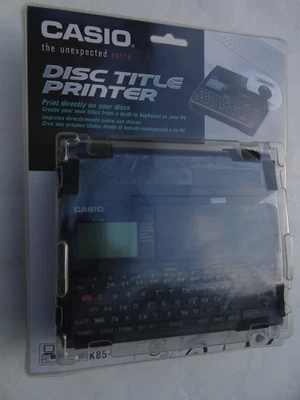 READ - Casio CW-K85-L Disc Title Printer Compact Disc CD DVD Printer NEW SEALED - Image 1 of 4