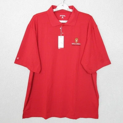 Camisa Wisconsin Badgers Para Hombres Grande Escuela de Negocios Logo Bordado Antigua Foto 1 de 4
