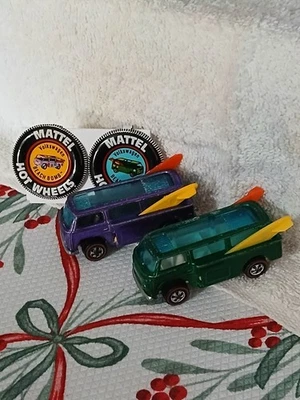 Hot Wheels redlines Beach bombs (2) w/pins HK - Image 1 of 4