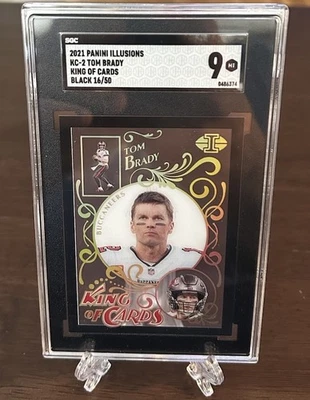 Tom Brady King Of Cards 2021 #16/50 SGC 9 ¡Raro! ¡Como nuevo! CABRA! Foto 1 de 4