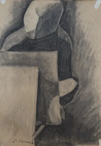 Lyubov Popova, Iwanowskoje, 1889 - Moskau, Russland, 1924 "Sportler", 23x15" - Bild 1 von 10