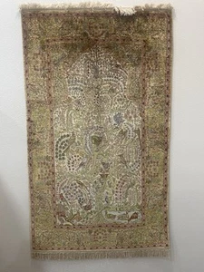 Hand-Knotted Silk Hereke Rug Featuring a 'Tree of Life' Design. - Picture 1 of 2