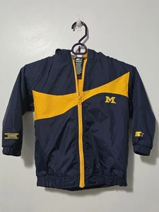 Vintage Starter Jacket University Of Michigan Wolverines Youth Size 4T - Picture 1 of 8