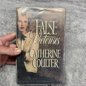 False Pretenses Catherine Coulter 1989 Romantic Suspense Novel Hardcover - Picture 1 of 7