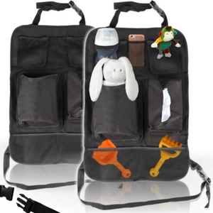 SET: 2 x Rückenlehnentasche Rückenlehnenschutz Rücksitz Spielzeug Tasche Auto - Bild 1 von 9