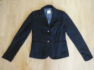 Gap Women's Modern Blazer, Grey 'Tweed' with Chambray Lining, XS - Picture 1 of 12