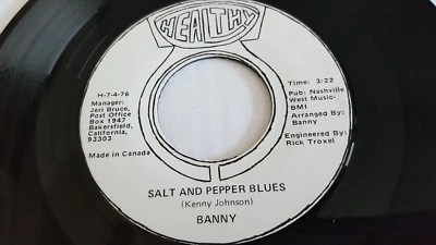 BANNY - Salt and Pepper Blues / Generations PRIVATE 1976 JAZZ BLUES SOUL 7"  - Image 1 of 2