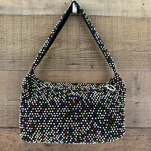 Vintage 1960er Jahre Neuheit bunte gepunktete gefütterte Handtasche aus Kunststoff - Bild 1 von 6
