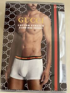 Gucci boxer Men, Size XS, White , Stretchable( 3 In Pack)