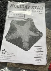 Kit Artigianato Terapeutico Holiday Star #9X10 La-z-boy Pelle Aiuta a Guarire Veterani - Foto 1 di 2
