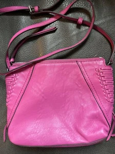 Vince Camuto Purse/Handbag Crossbody Phlox Pink Braided Sides - Picture 1 of 6