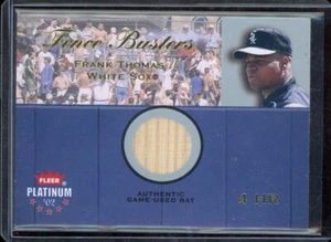 2002 Fleer Platinum Fence Busters #20 Frank Thomas XXX/800 - Foto 1 di 1