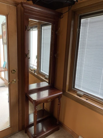 Pulaski Entry Way Coat Rack Tree Mirror Furniture Cover