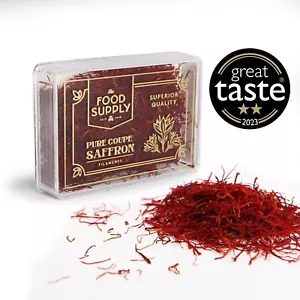SAFFRON PURE & NATUREAL PREMIUM 2G SAFFRON KESAR SPICE FILAMENT HIGHEST CAT - 1 - Picture 1 of 12