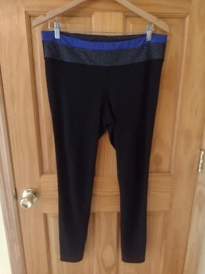 Колготки для упражнений Gap Body - черные с синей лентой - L - Изображение 1 из 4