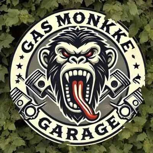 Letrero redondo resistente a la intemperie de aluminio GAS MONKEY estilo retro garaje hombre cueva - Imagen 1 de 4