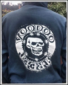 Hoodie, full zip, with skull back print - Picture 1 of 1