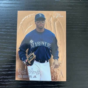 Ken GRIFFEY Jr. 1995 Flair HOT GLOVE Gold #3 Insert '95 Seattle Mariners - Picture 1 of 3