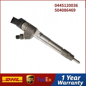 Common Rail Diesel Fuel Injector 0445120036 504086469 for Iveco Daily 2004-2006 - Picture 1 of 6