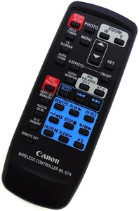 Mando a distancia original para videocámara Canon WL-D74 OPTURA Pi ZR10 ZR20 ZR25MC ZR30MC ZR40 - Imagen 1 de 4
