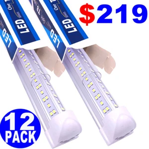 12-25PC T8 8FT LED Tube Lights 144W 8Ft LED Shop Garage Warehouse Light Fixture - Picture 1 of 12