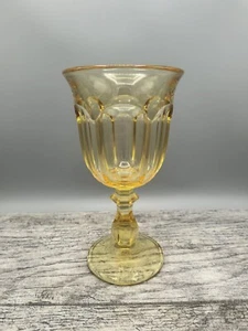 1970er Imperial Glas Old Williamsburg gelb 6 1/4" Weinglas - Vintage Ersatz - Bild 1 von 6