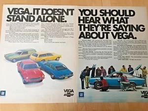 3 Vintage Magazine VEGA CAR ADS - Picture 1 of 3